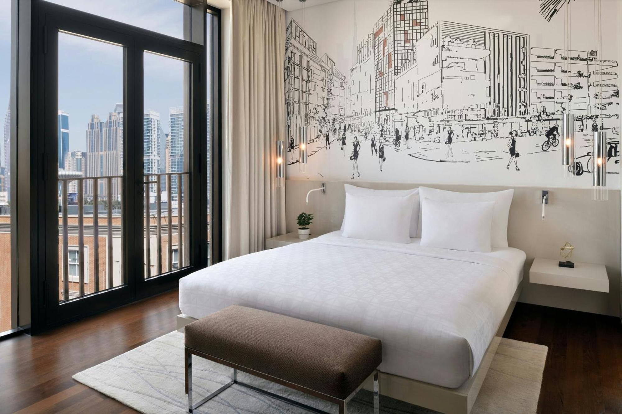 La Ville Hotel & Suites City Walk Dubai, Autograph Collection Buitenkant foto A bedroom at the hotel