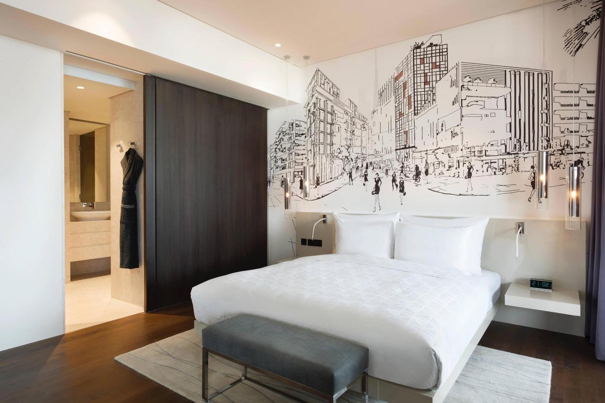 La Ville Hotel & Suites City Walk Dubai, Autograph Collection Buitenkant foto A bedroom at the hotel
